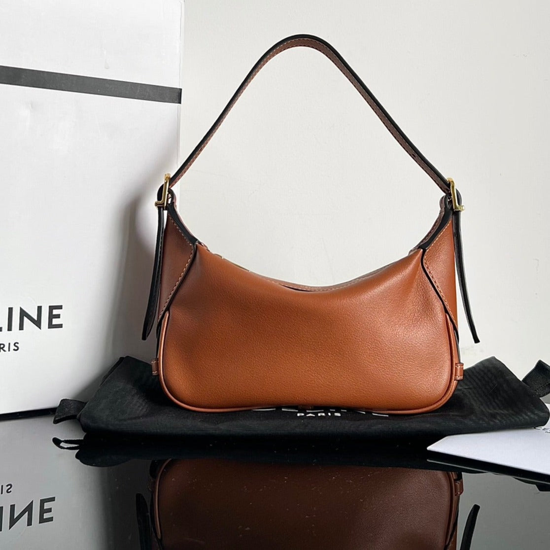 MINI SOFT 19 CALFSKIN HANDBAG TAN - Produktbild 2