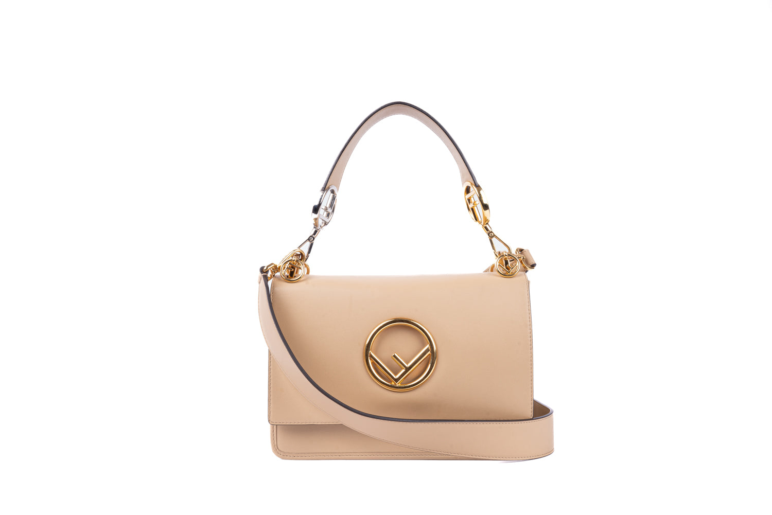 FENDI KAN I SMALL CALFSKIN LEATHER SHOULDER BAG - Produktbild 2