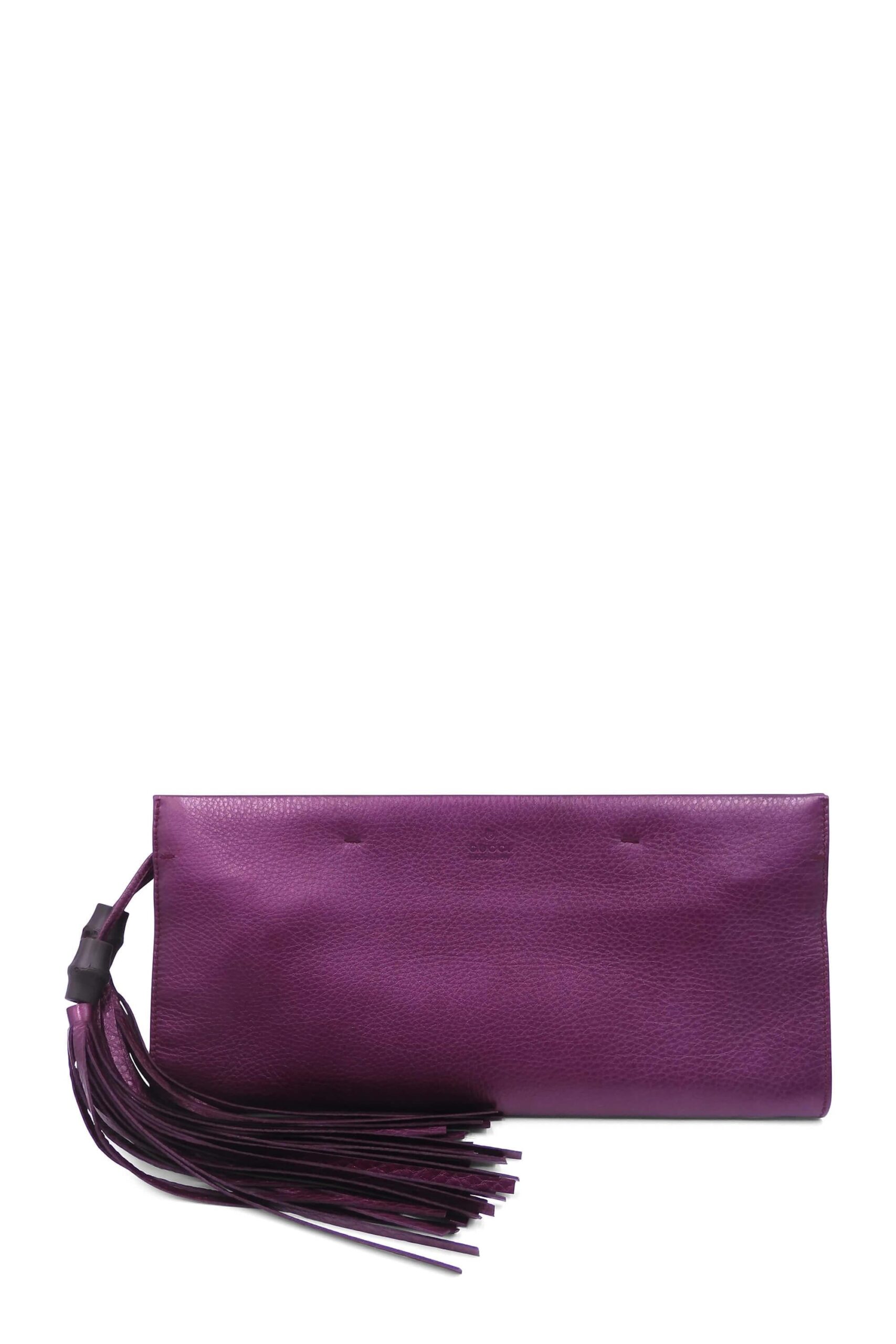Nouveau Bamboo Tassel Clutch Purple - Produktbild 2