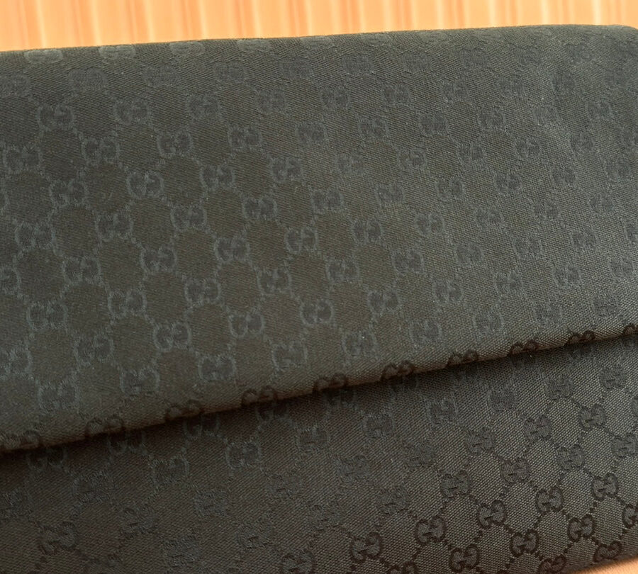 Gucci 36cm Bag Black Canvas Leather 248456 | Studio Nafay