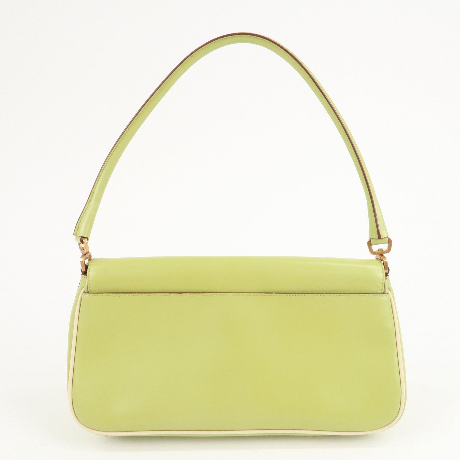 PRADA Leder Umhängetasche Handtasche Hellgrün