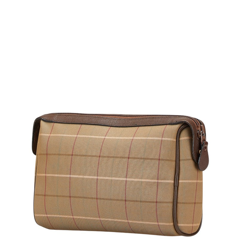 Burberry Check Canvas Leder Abendtasche Bag