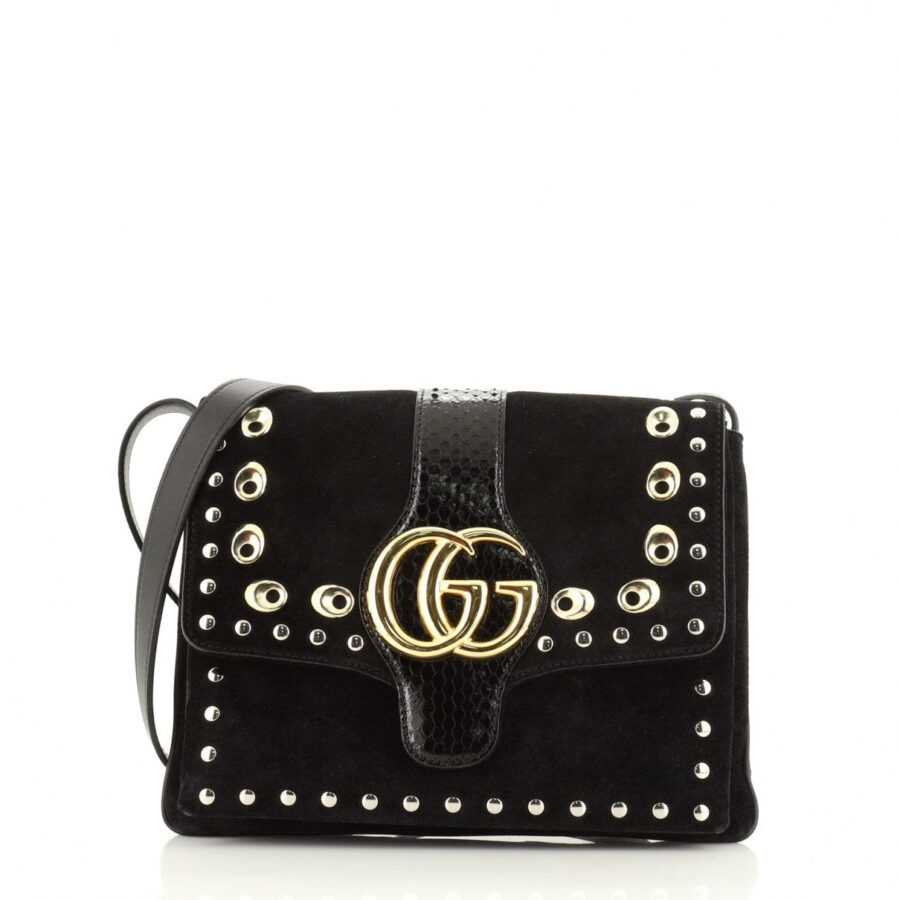 Gucci arli black exotic leathers handbag | Studio Nafay