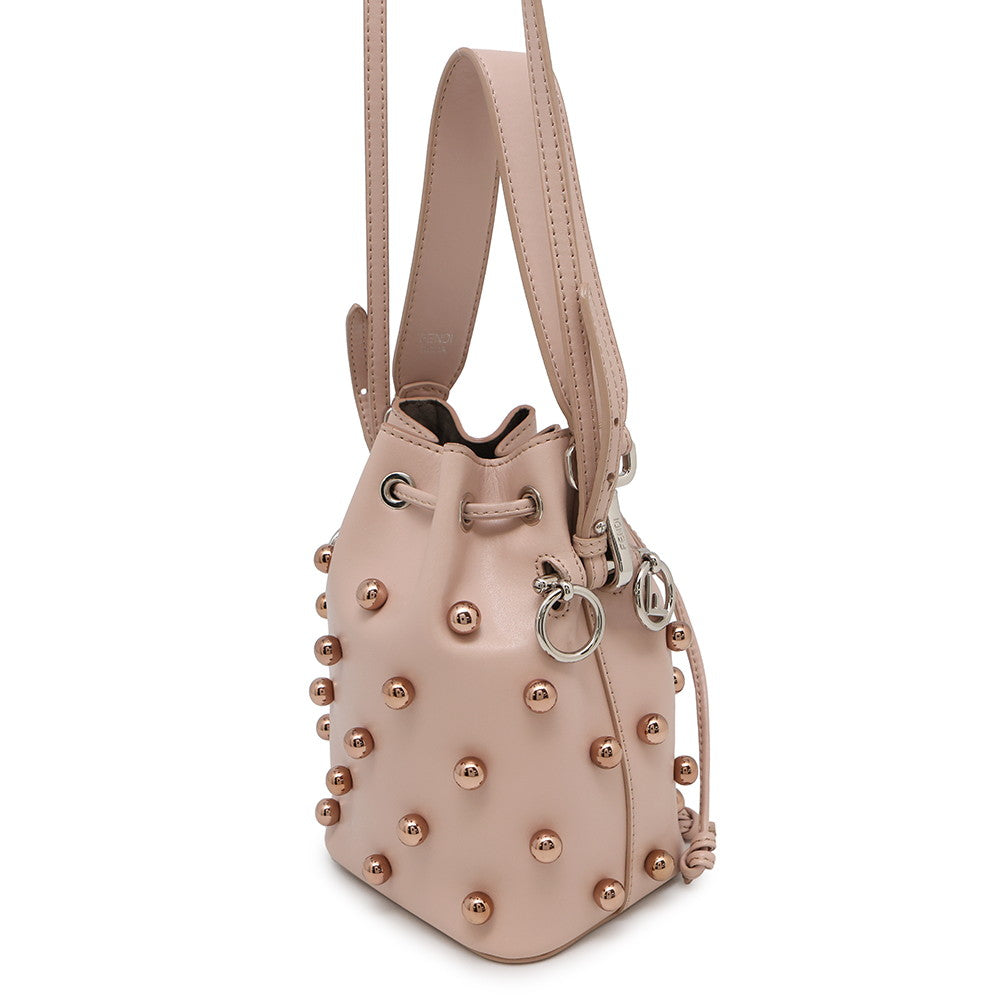 FENDI Montresor Umhängetasche Bestickt Jasminblüte8BS010 Leder Größe Mini
