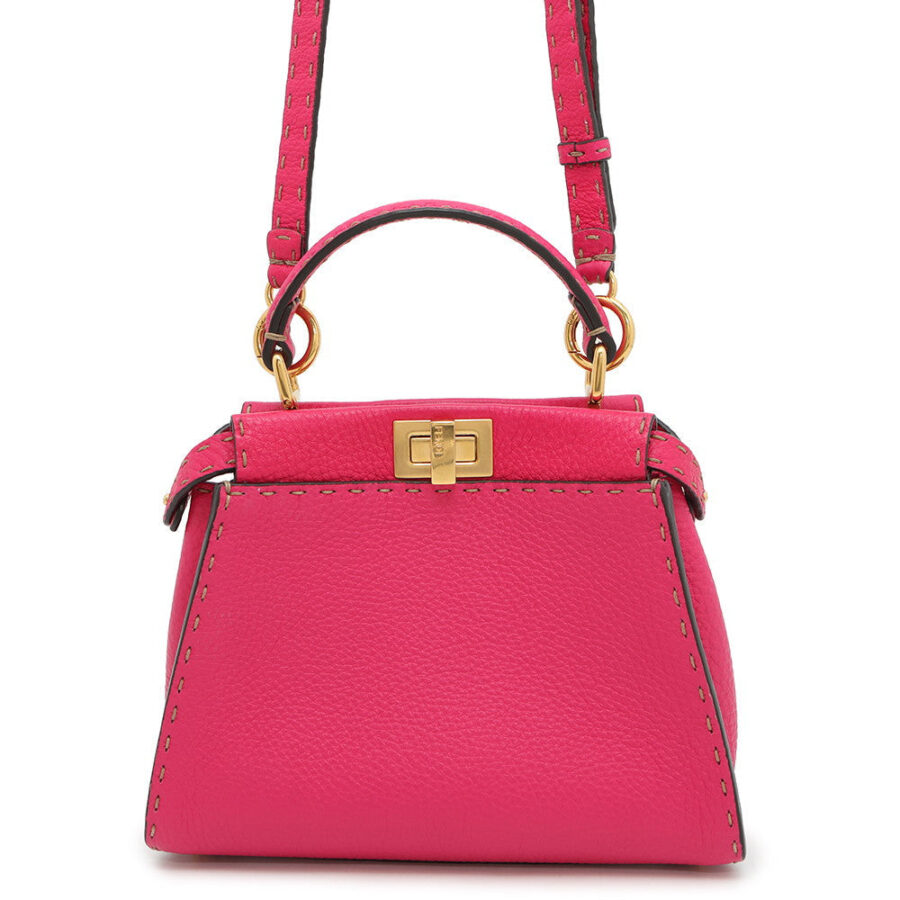 FENDI Selleria Peekaboo 2wayBag Pink8BN244 Leather Size Mini | Studio Nafay
