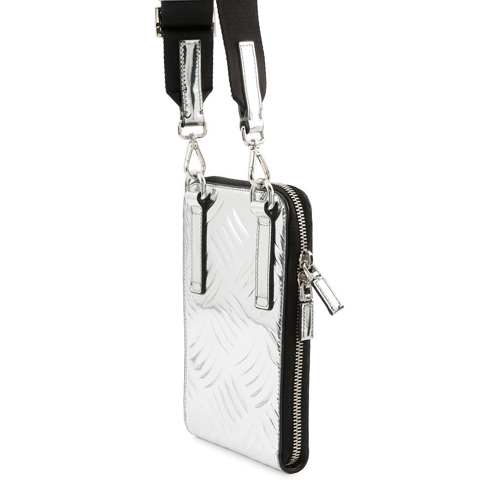 Louis Vuitton handbag silver – front view