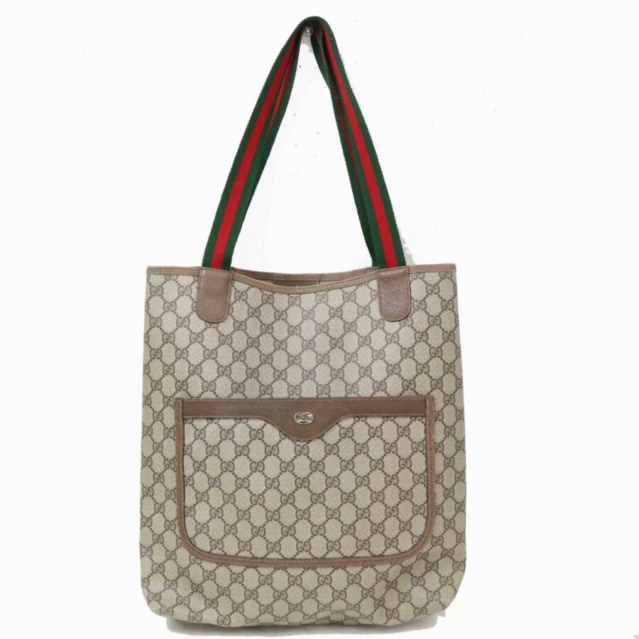 Brand Inspired Gucci Tote Bag Brown PVC (SHC1-15518) | Studio Nafay