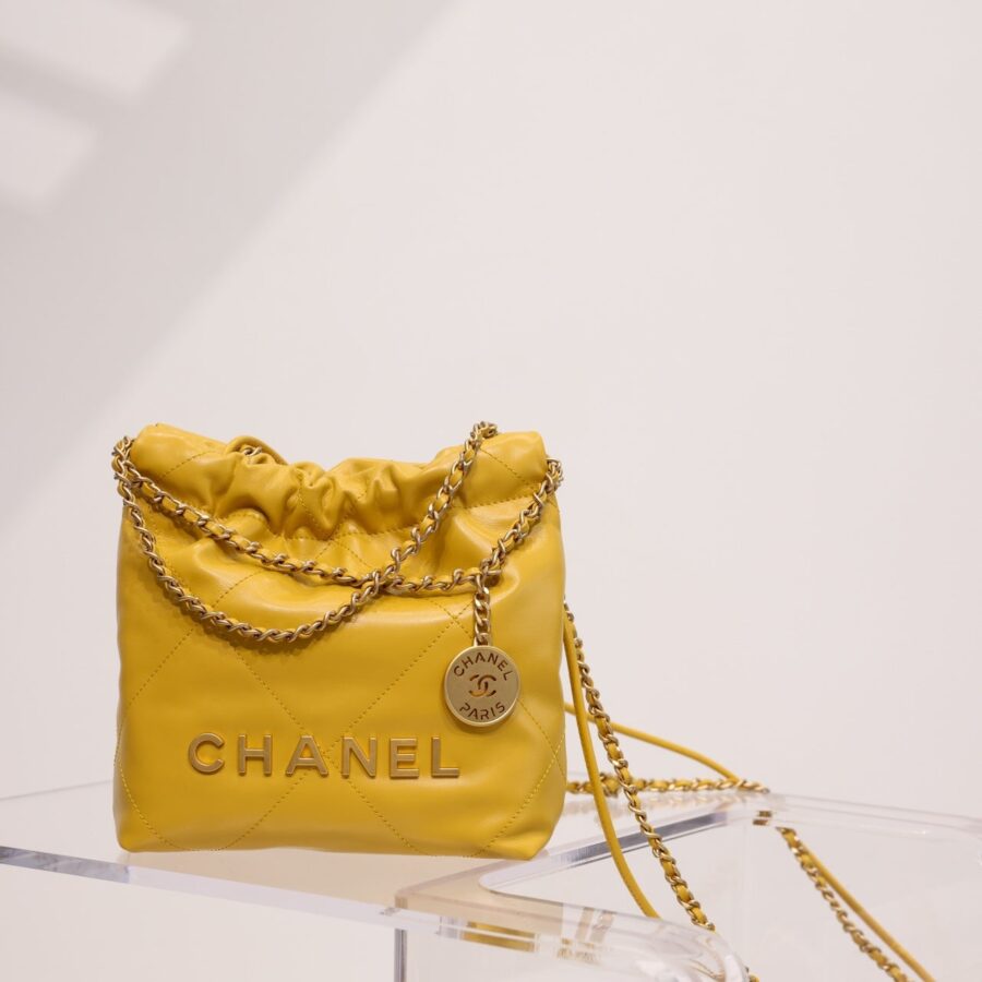 Designer Hobo gold bag – front view