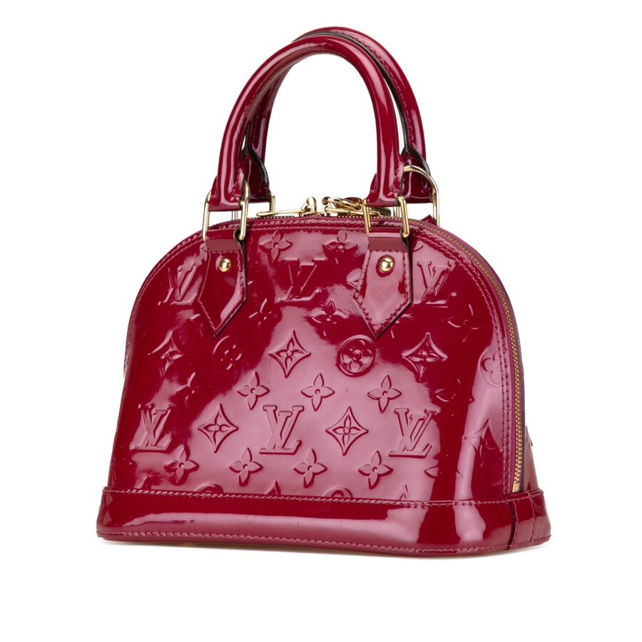 Red Louis Vuitton MONOGRAMM Vernis Alma BB Satchel | Studio Nafay