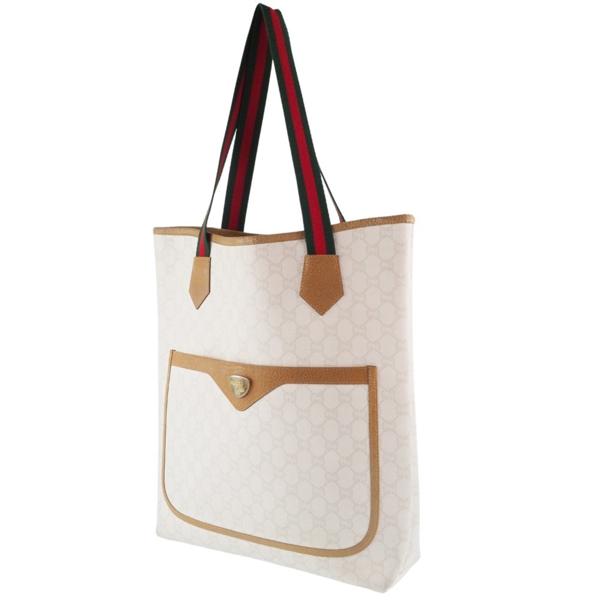 Gucci Old Sherry Line GG Plus White Ladies Tote Bag - Produktbild 2