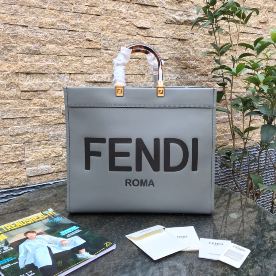 Fendi Sunshine grey bag – front view