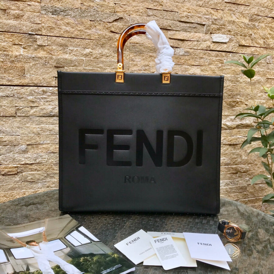 Fendi Sunshine black bag – front view