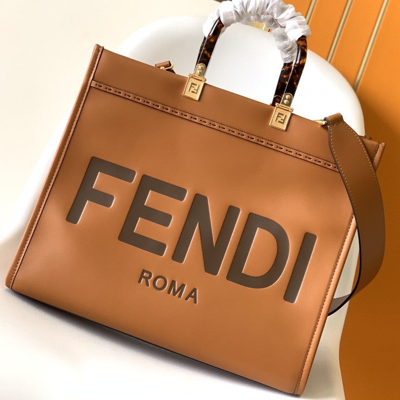 Fendi Sunshine tan bag – front view