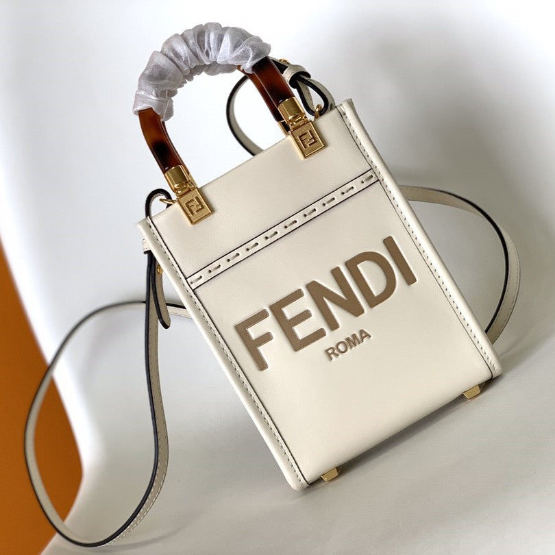 Fendi Sunshine white bag – front view