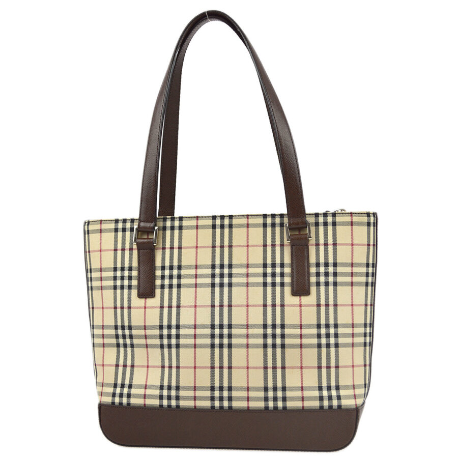 Burberry Beige Check Tote Shoulder Bag 182135 | Studio Nafay