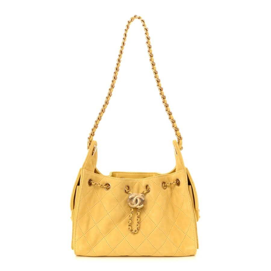 Chanel handbag yellow – front view
