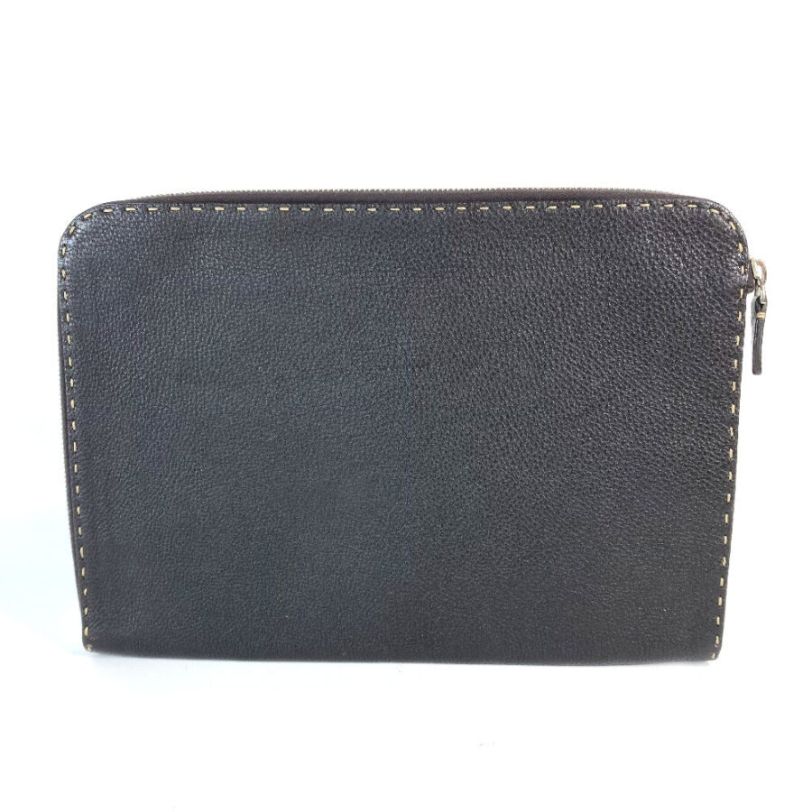 Fendi Pouch brown bag – front view