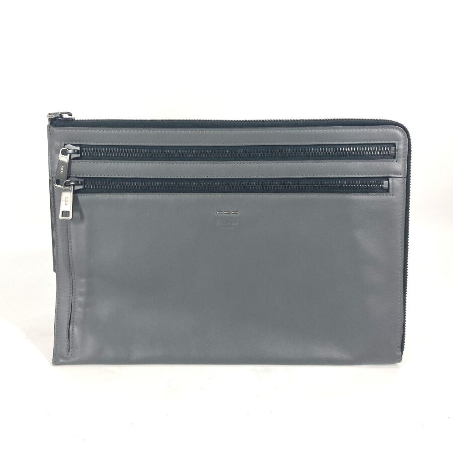 Fendi Clutch grey bag – front view