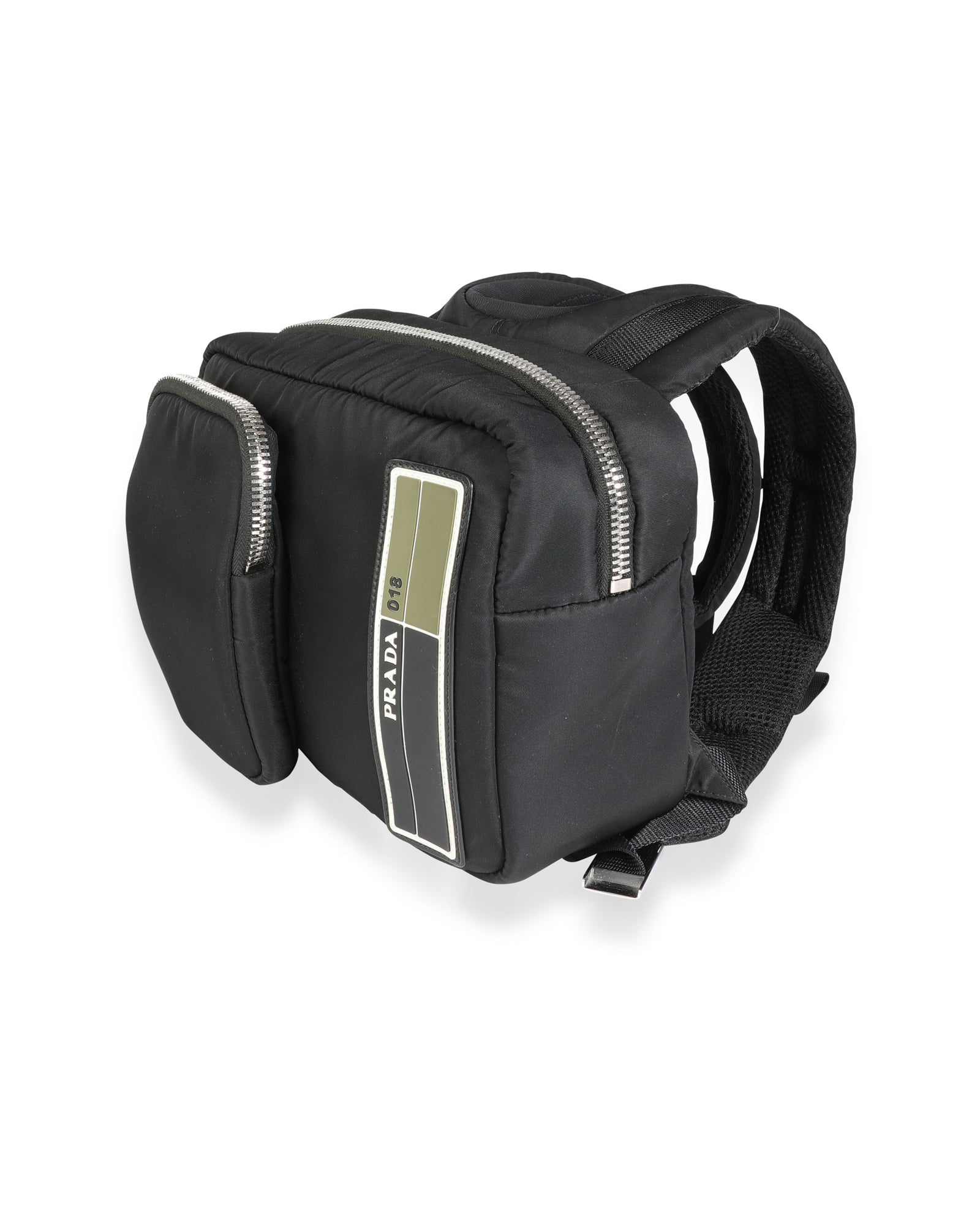 Prada Schwarz Tessuto Pocket Nylon Technical Rucksack