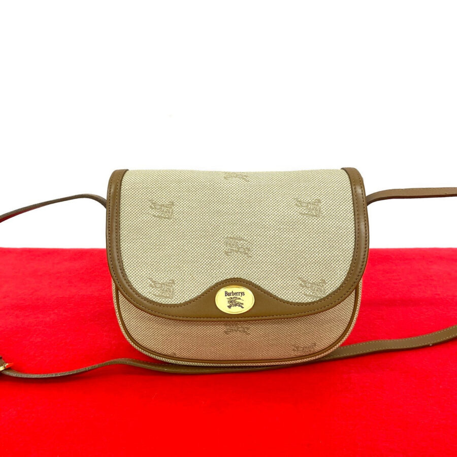 Burberrys Shadow Horse Logo Leather Shoulder Bag | Studio Nafay