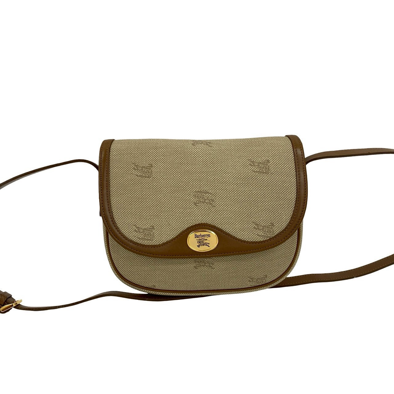 Burberrys Shadow Horse Logo Leder Schultertasche