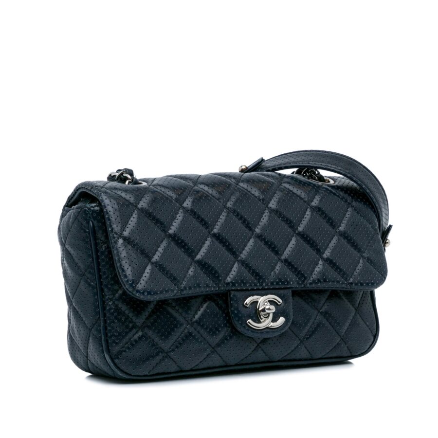 Chanel handbag blue – front view