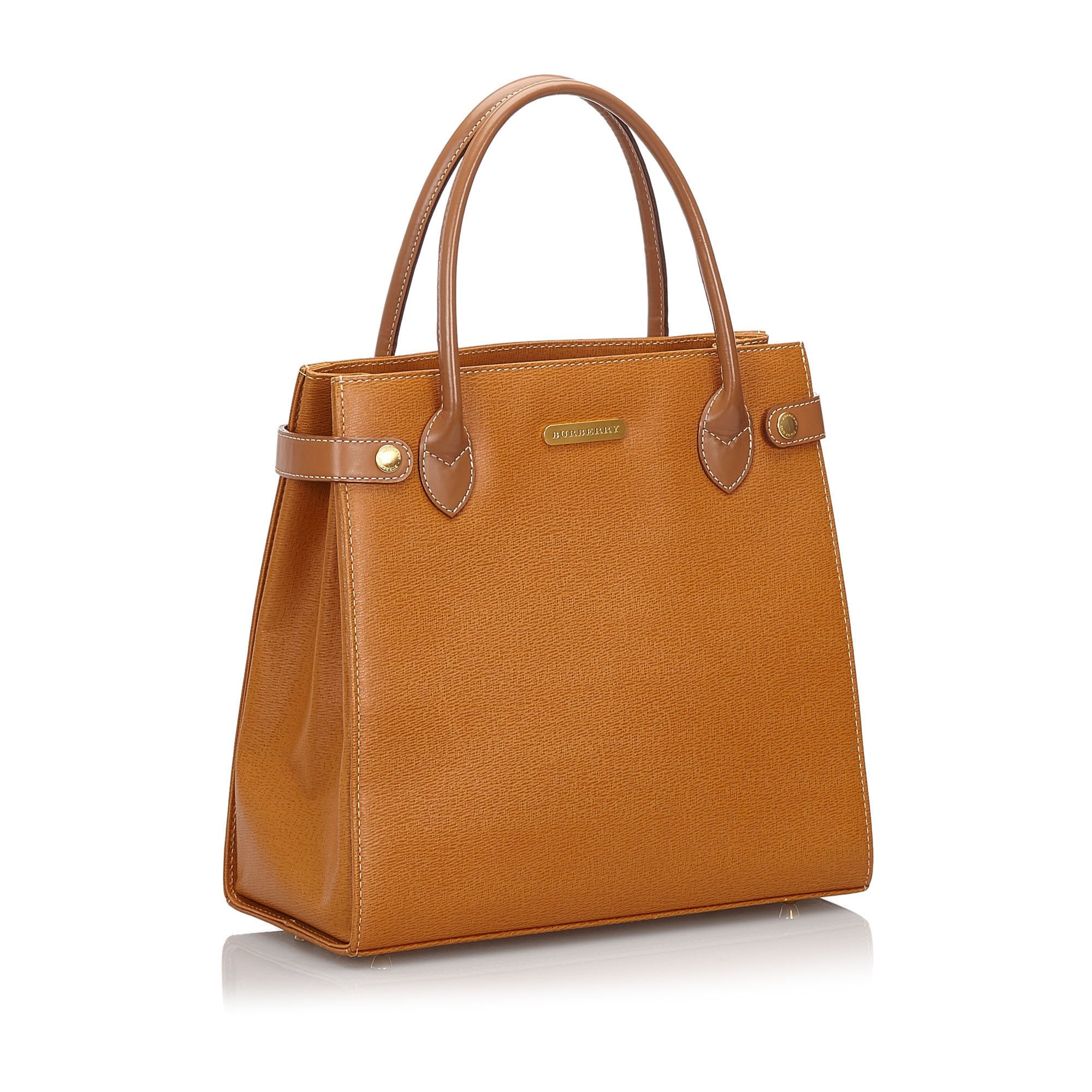 Burberry Braun Others Leder Tragetasche United Kingdom