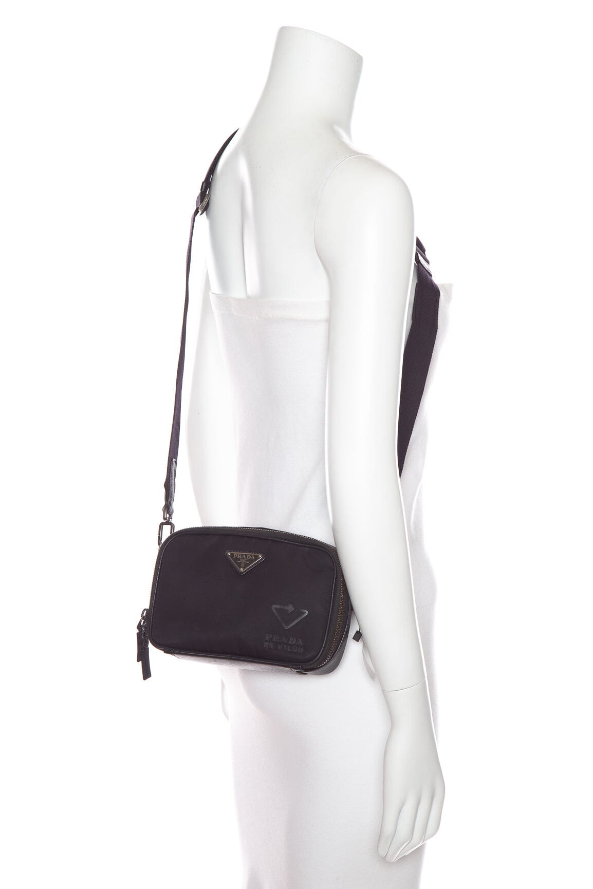 Prada Schwarz Re-Nlyon und Leder Cross-Body