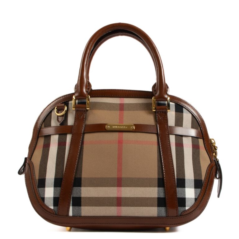 BURBERRY CHECK ORCHARD BOWLING BAG | Studio Nafay