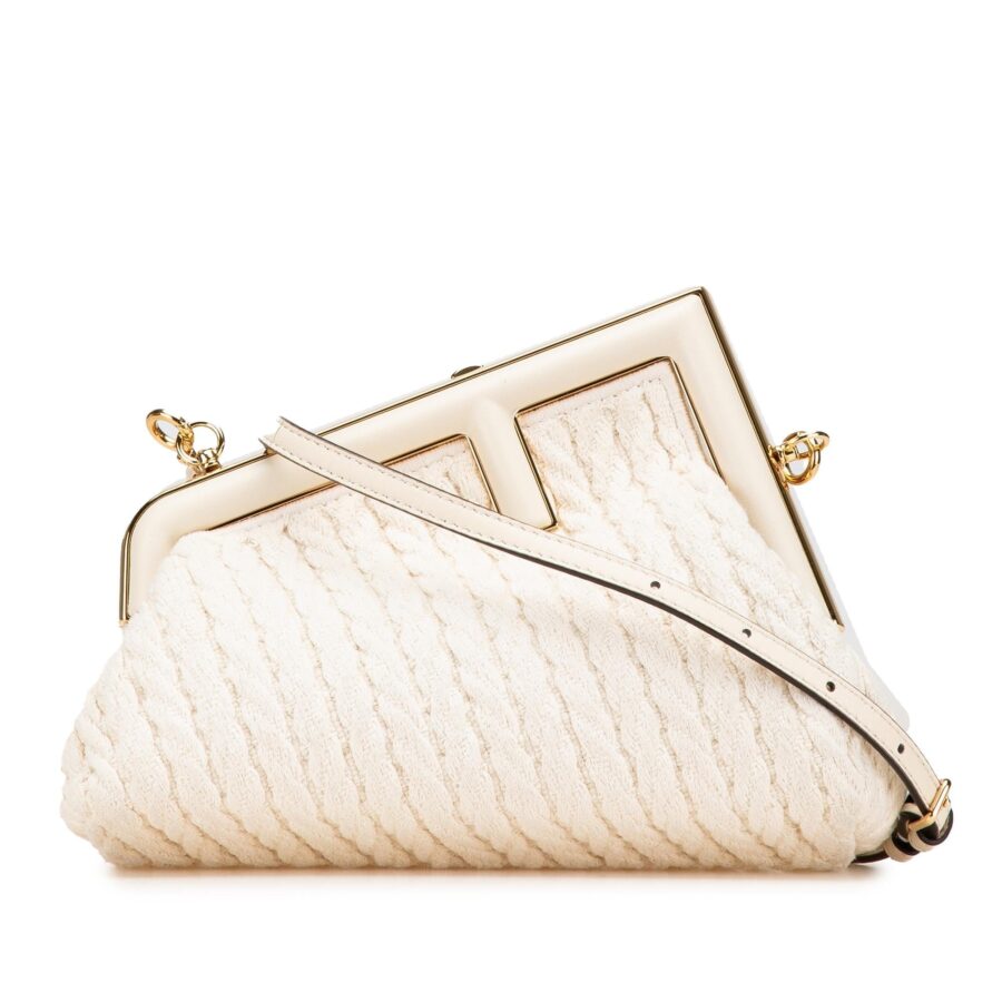 Fendi Small Knit Fendi First Crossbody | Studio Nafay