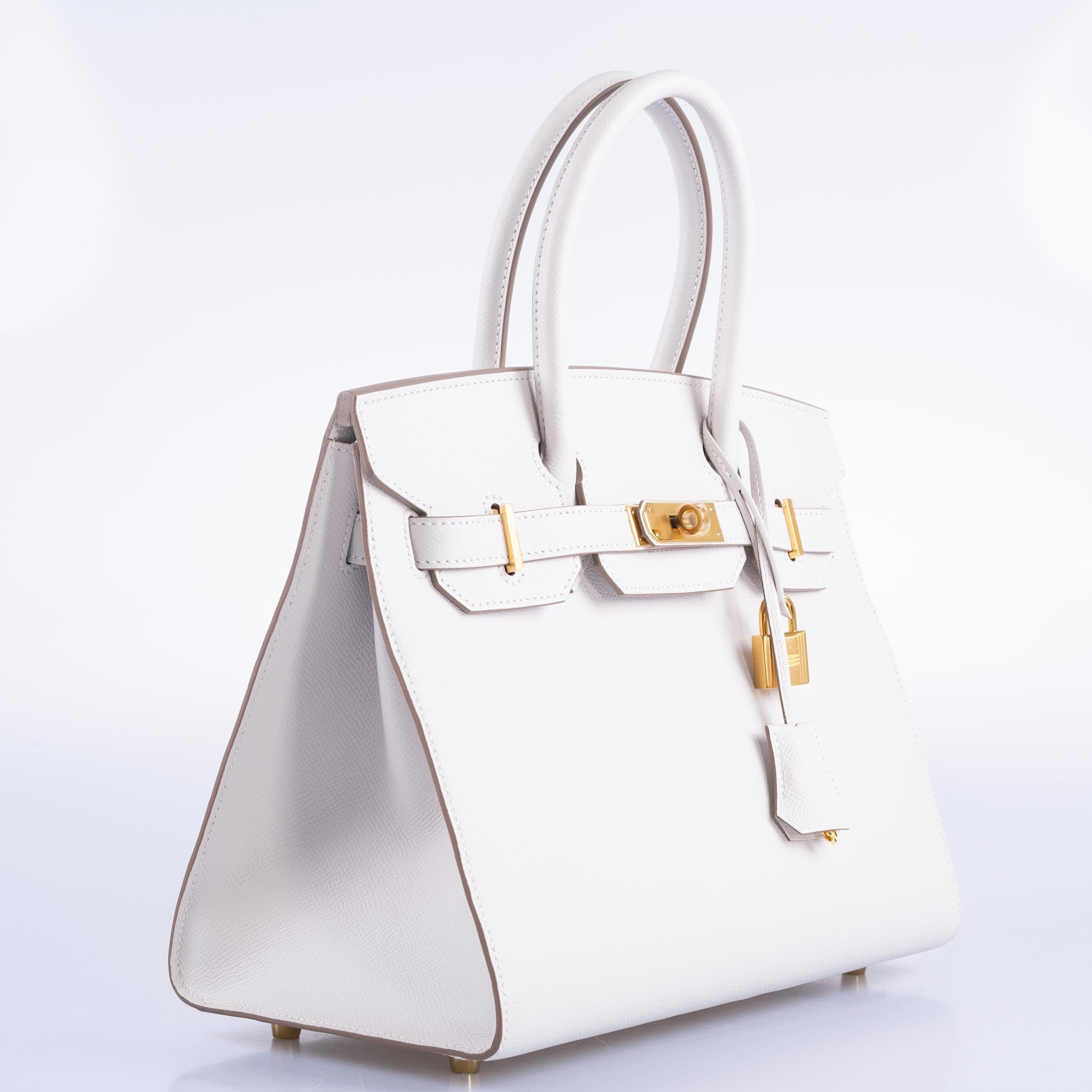 Hermes Birkin gold bag – front view