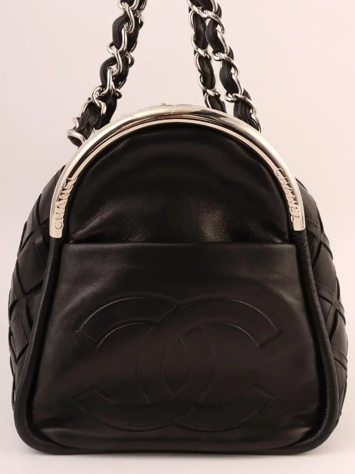 Chanel Around Made Cc Mark Charm Chain Mini Boston Schwarz