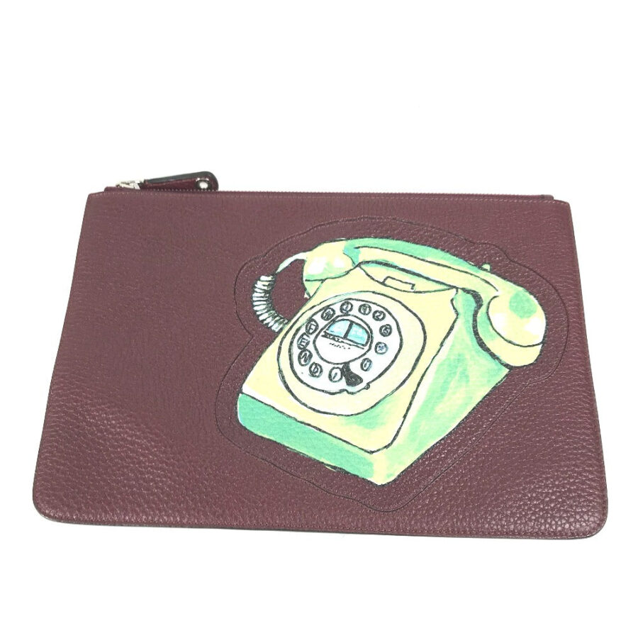 Fendi Pouch brown bag – front view
