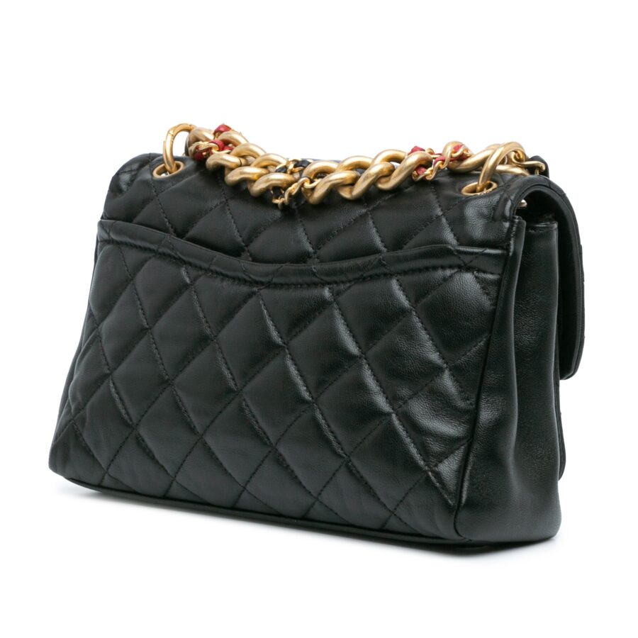 Chanel Satchel black bag – front view