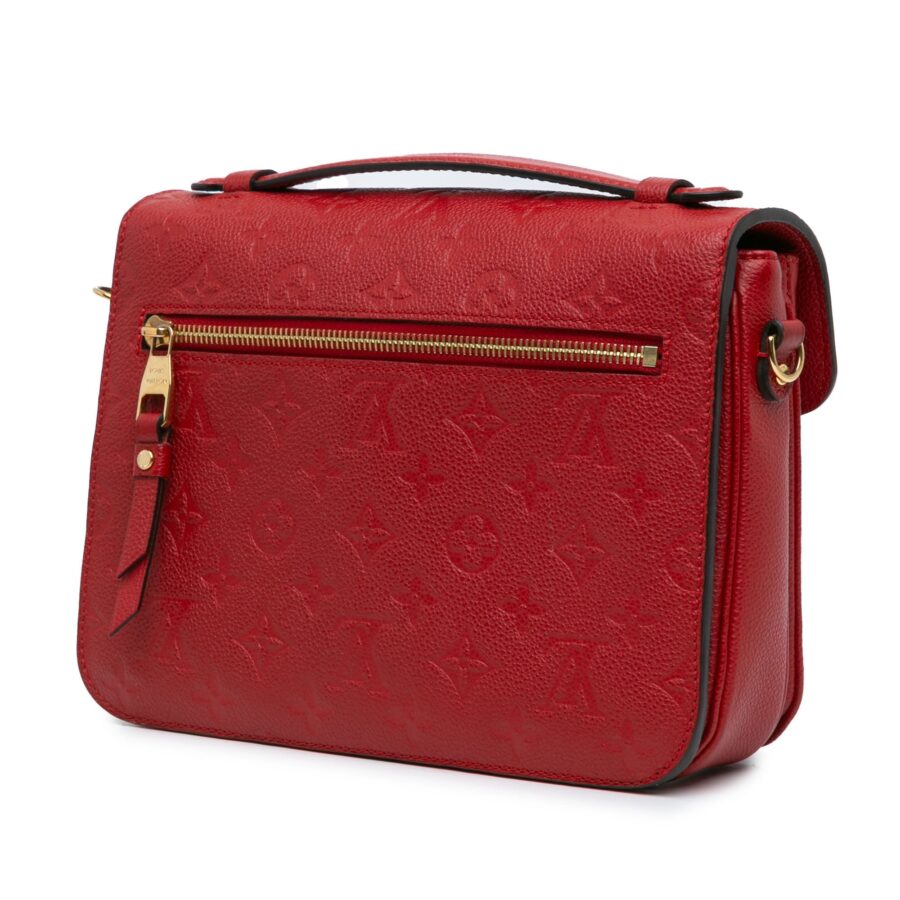 Red Louis Vuitton MONOGRAMM Empreinte Pochette Metis Satchel | Studio Nafay