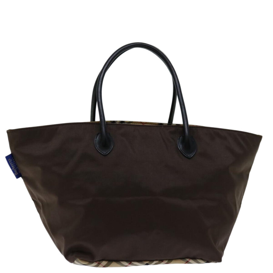 BURBERRYSs Blue Label Hand Bag Nylon Brown Auth bs12550 | Studio Nafay