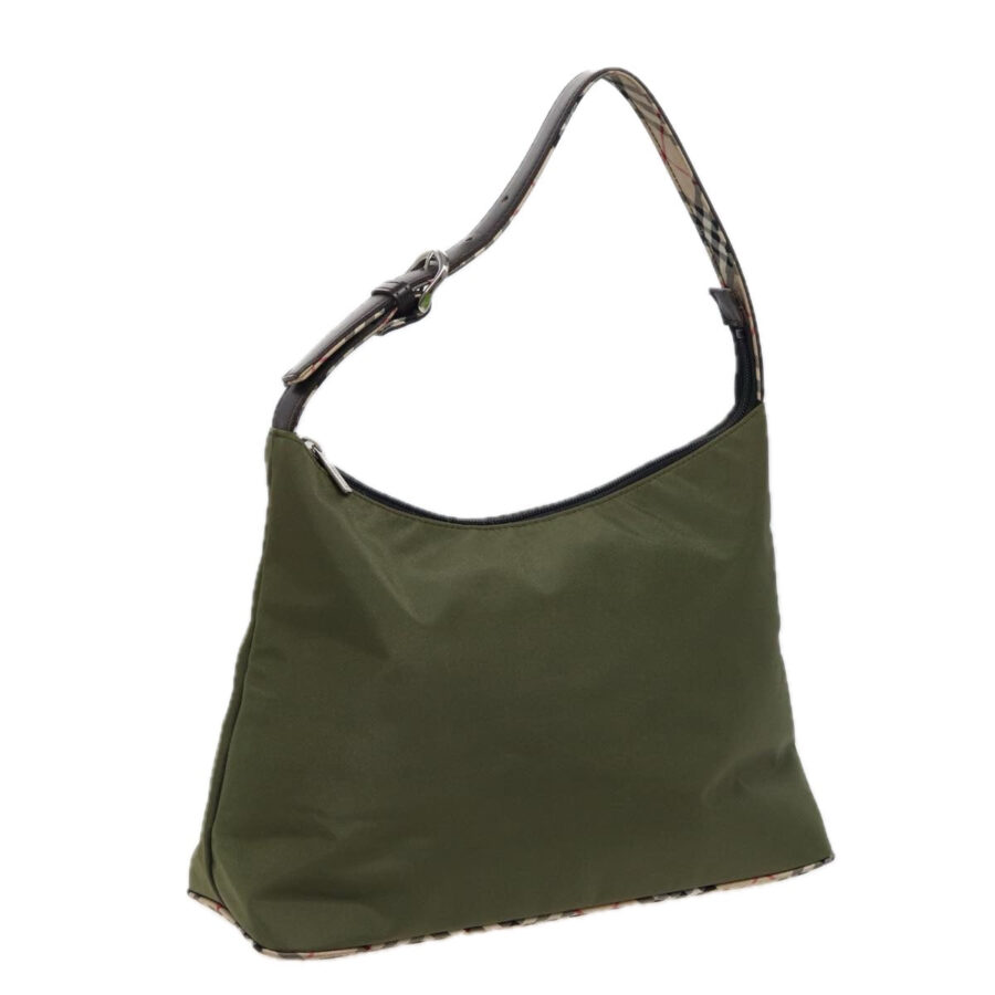 BurberrySs Blue Label Shoulder Bag Nylon Khaki Auth bs15353 | Studio Nafay
