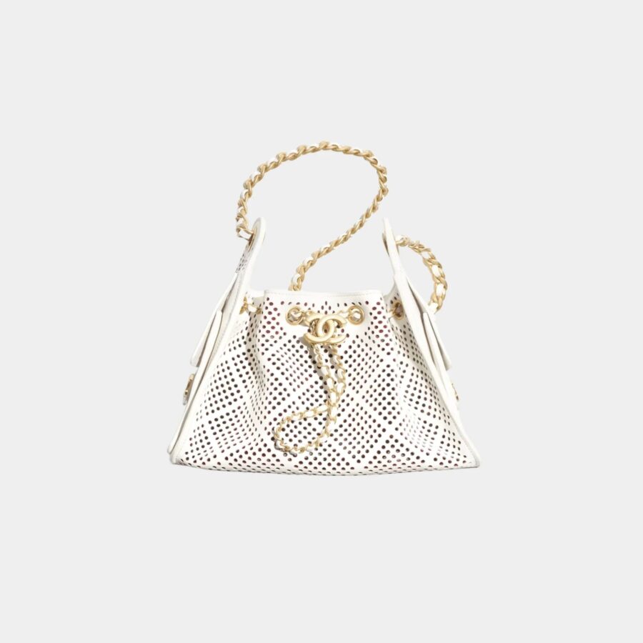 Chanel handbag gold – front view