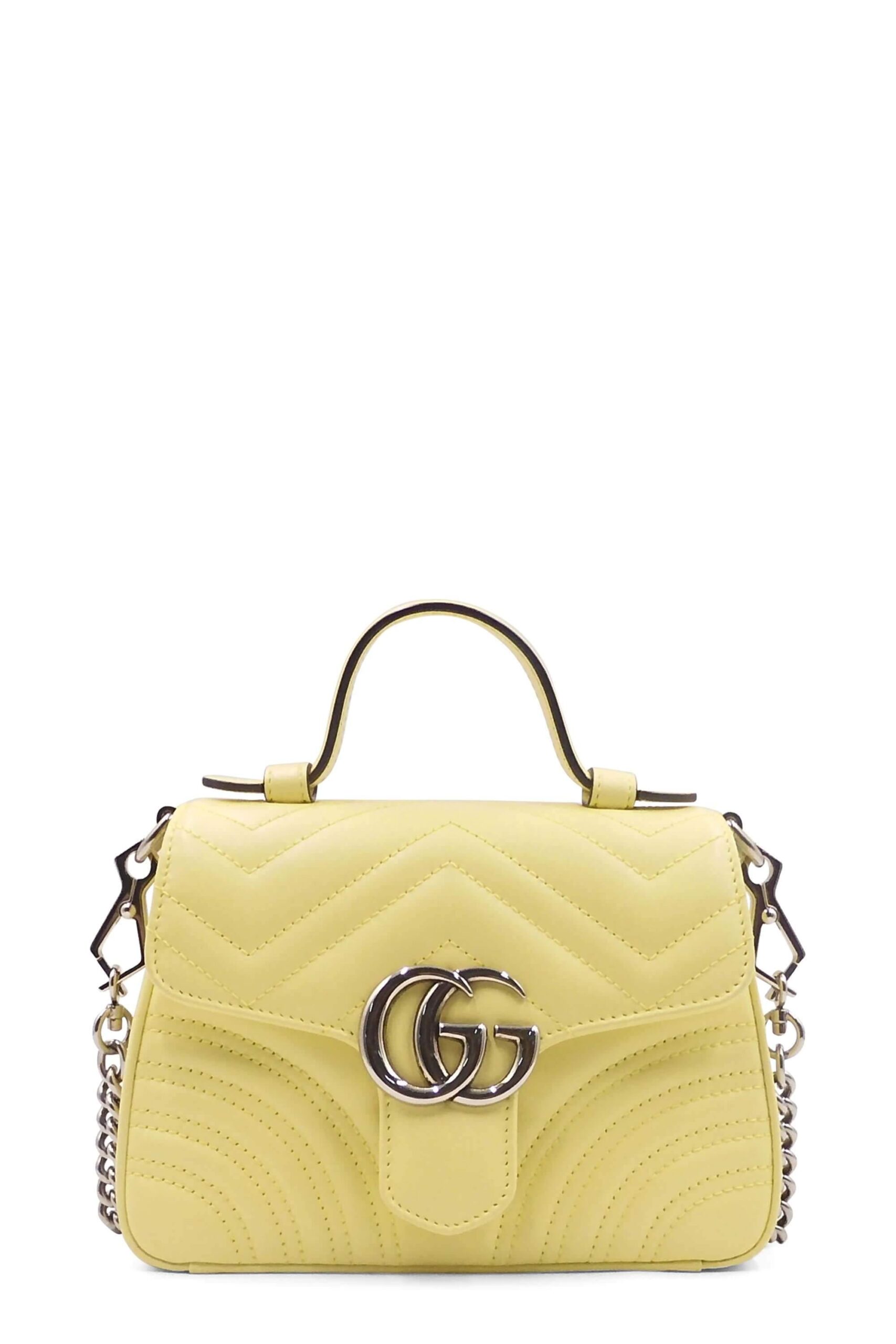 GG Marmont Mini Top Handle Pastel Gelb