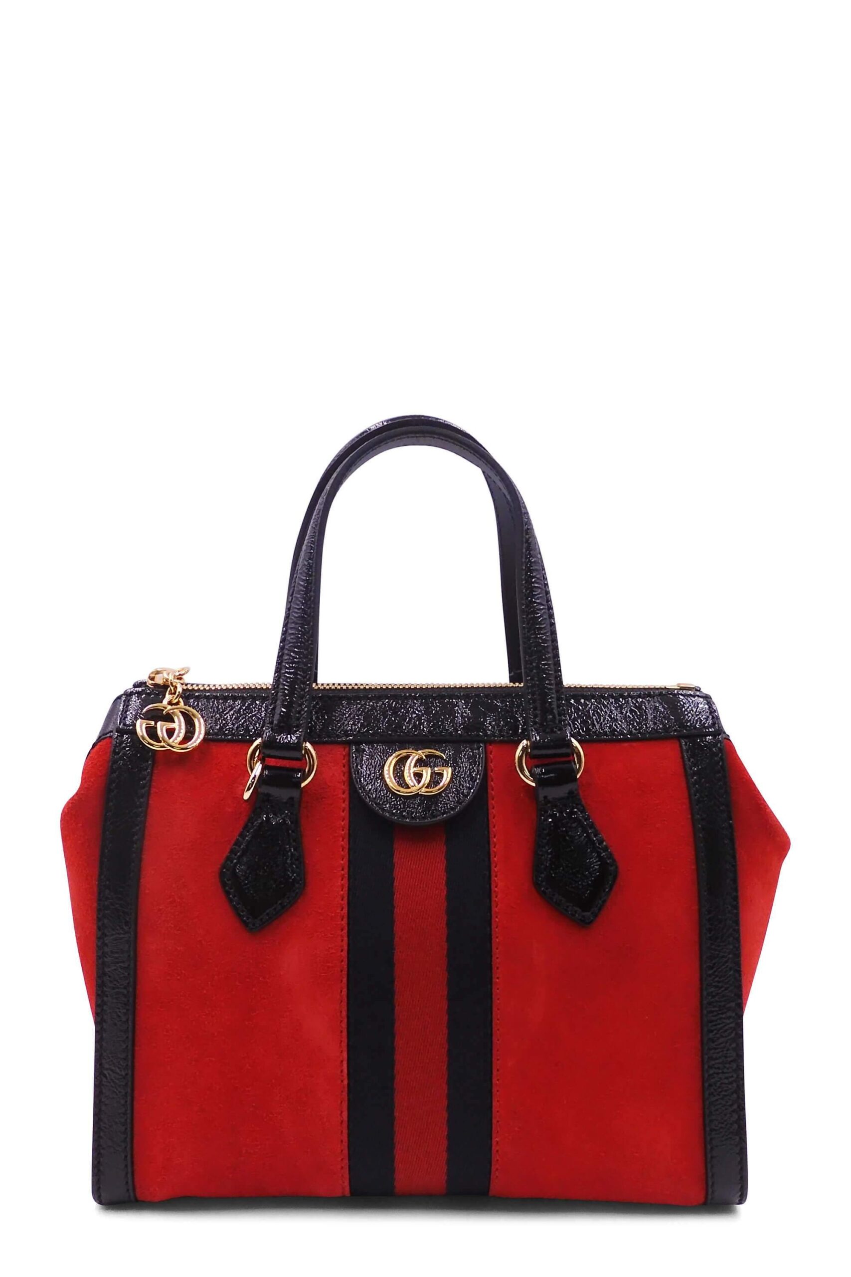 Small Ophidia GG Shopper Rot Schwarz