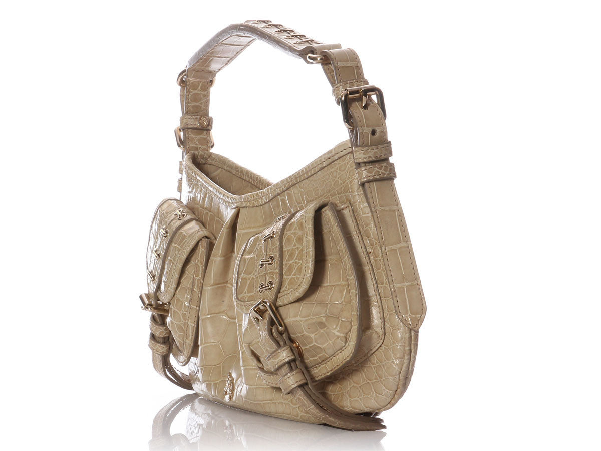 Burberry Alligator Trench Schultertasche